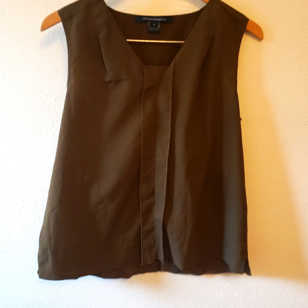 French Connection brown tank, small